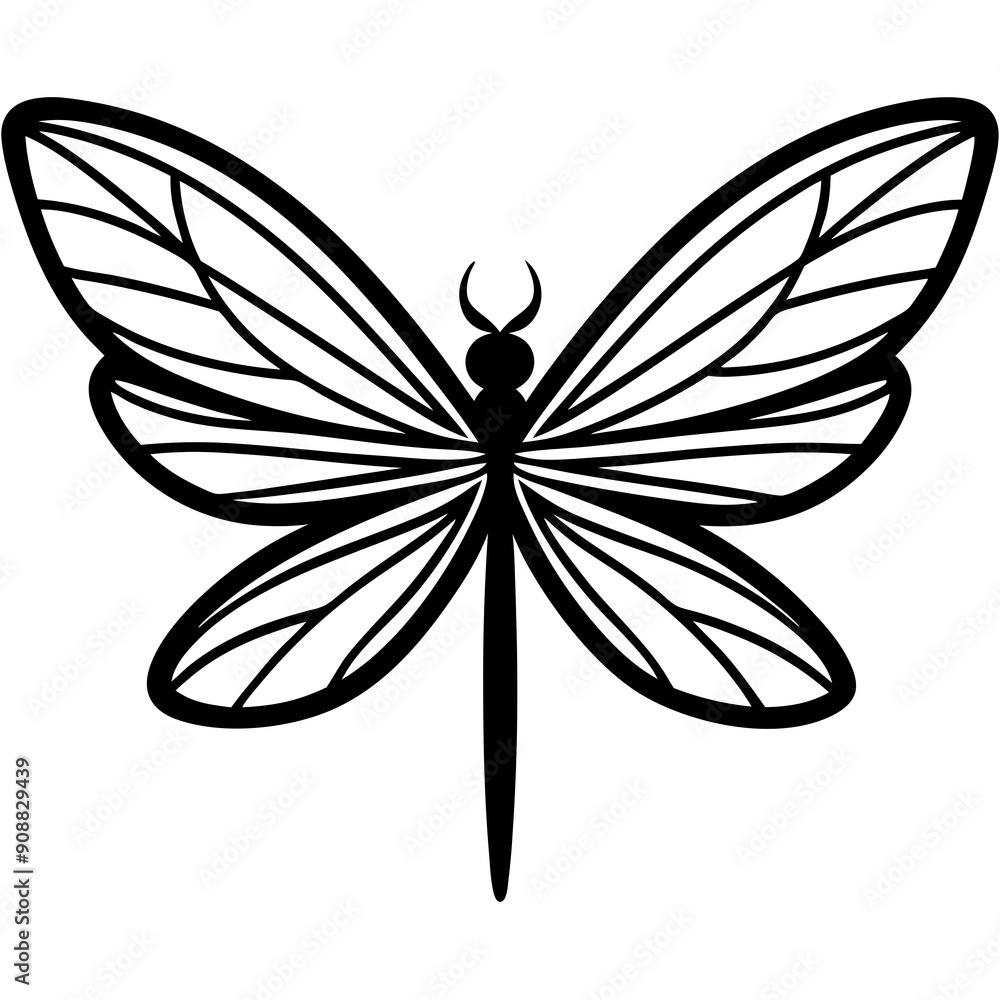 Dragonfly Wings art vector illustration Dragonfly Wings art vector illustration