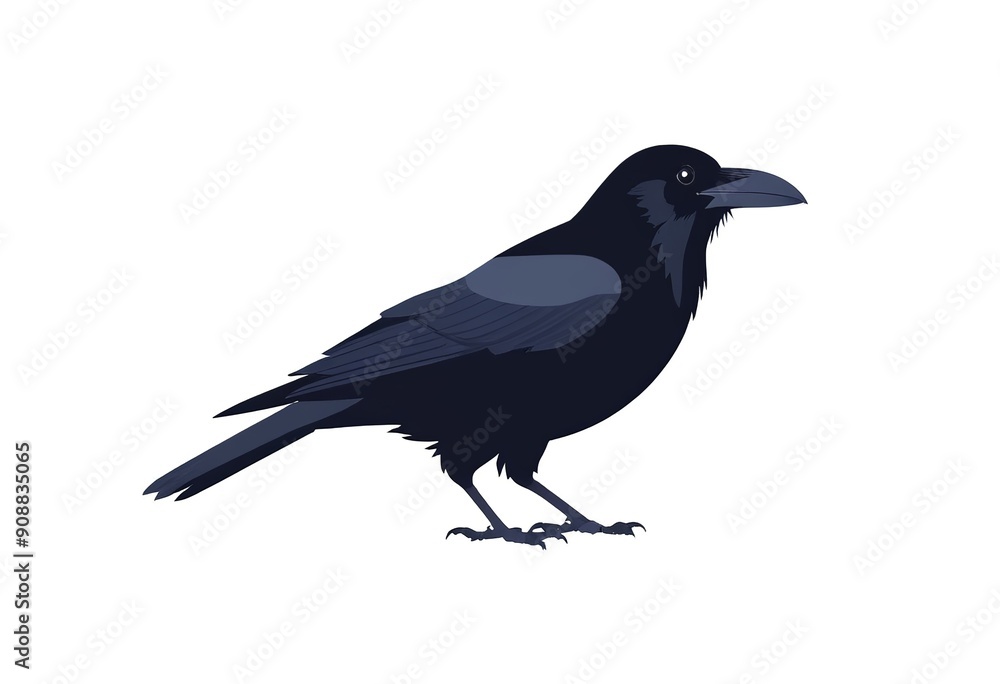 Minimal Raven Icon: Versatile Vector Graphic for Web and Print Minimal Raven Icon: Versatile Vector Graphic for Web and Print