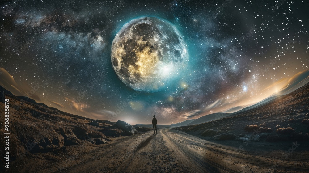 Photographs of traveling across time and space to explore and find the moon and dream about it. Photographs of traveling across time and space to explore and find the moon and dream about it.