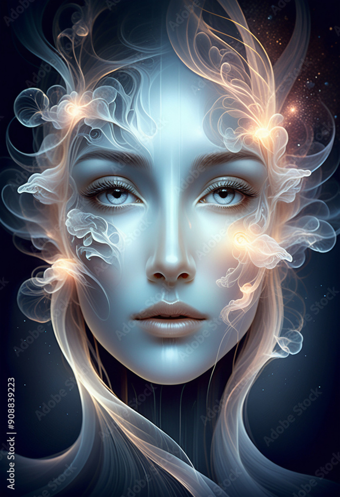portrait of a woman with hairstyle portrait of a woman with hairstyle
