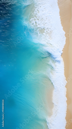 Digital beach beach waves sea water abstract graphics poster background