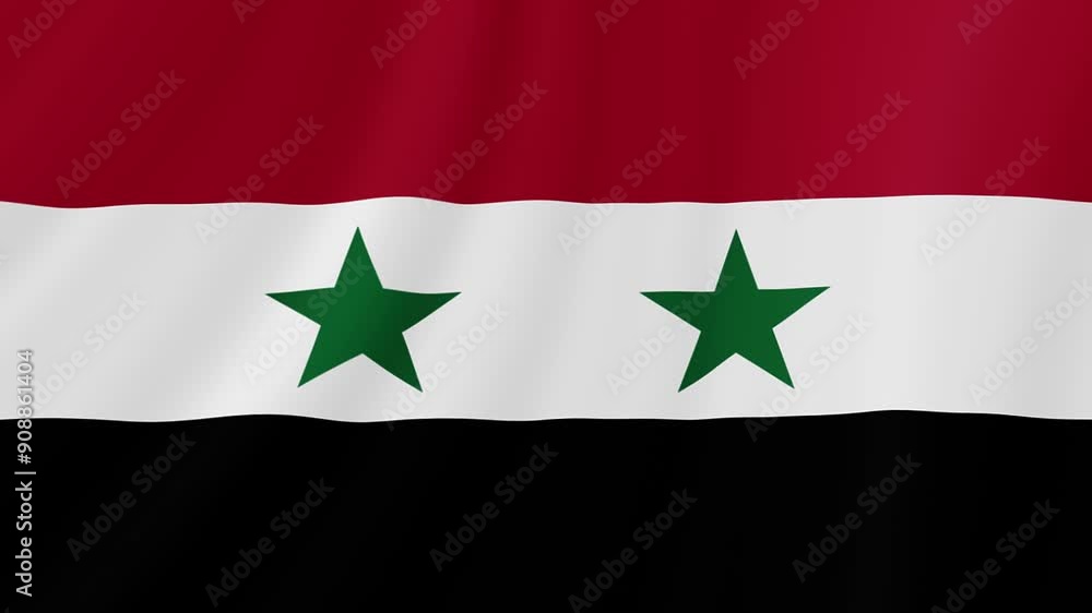 Syria Waving Flag. Realistic Flag Animation. Seamless Loop Background. Syria Waving Flag. Realistic Flag Animation. Seamless Loop Background.