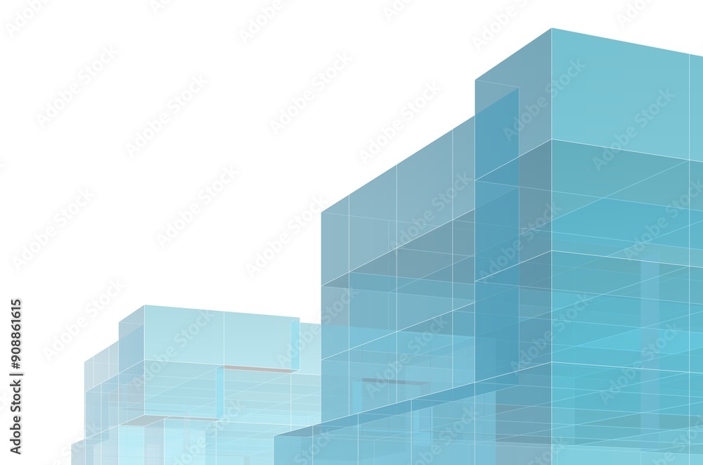 abstract architecture design 3d illustration abstract architecture design 3d illustration