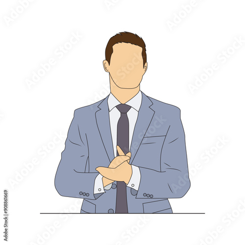 businessman illustration vector, people vector 