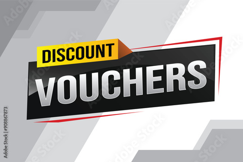 discount voucher vouchers special offer poster banner graphic design icon logo sign symbol social media website coupon advertising store shop online, website, landing page

