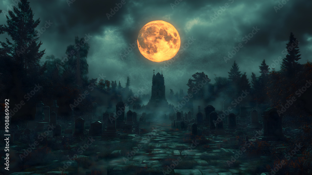 Naklejka premium Halloween Horror