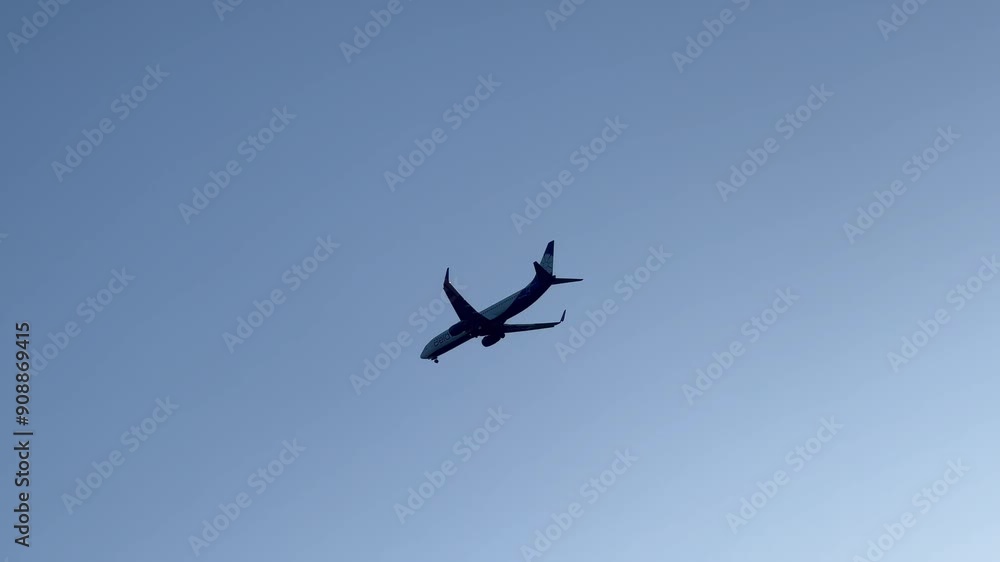 Plane over the Mediterranean Sea Plane over the Mediterranean Sea