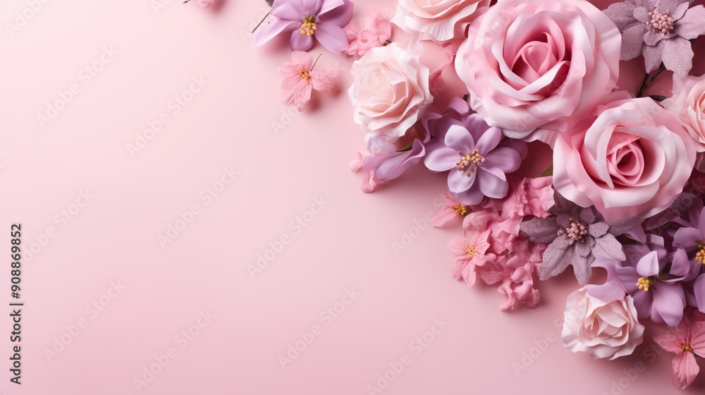 Delicate Pink and Purple Flower Arrangement Delicate Pink and Purple Flower Arrangement