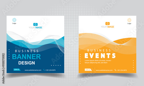 Banner social media, banner templates. Modern banner.