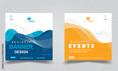 Banner social media, banner templates. Modern banner.
