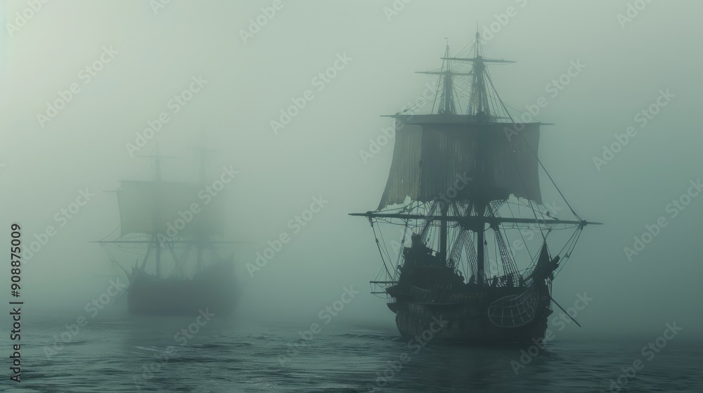 Two Ships Sail Through a Foggy Sea Two Ships Sail Through a Foggy Sea