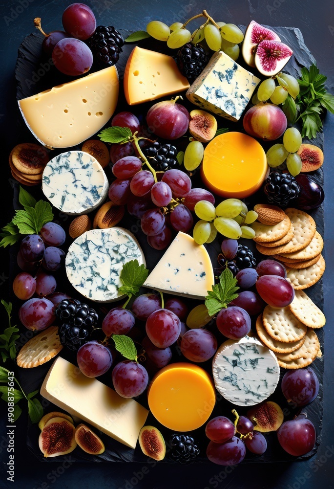 beautiful array various cheeses presented slate platter showcasing different shapes gourmet experience, variety, dairy, texture, color, presentation beautiful array various cheeses presented slate platter showcasing different shapes gourmet experience, variety, dairy, texture, color, presentation