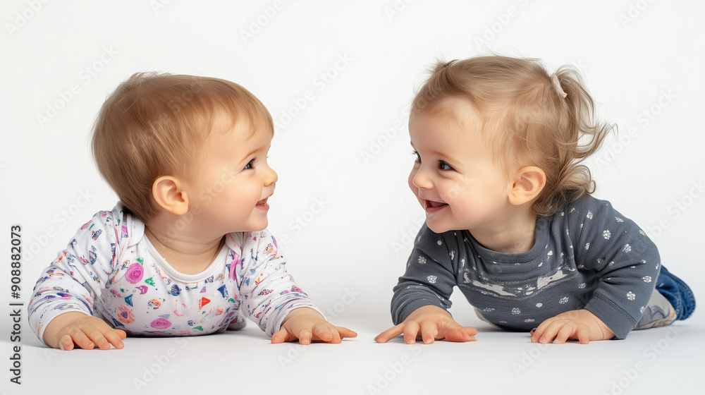 two little children sitting on the floor two little children sitting on the floor