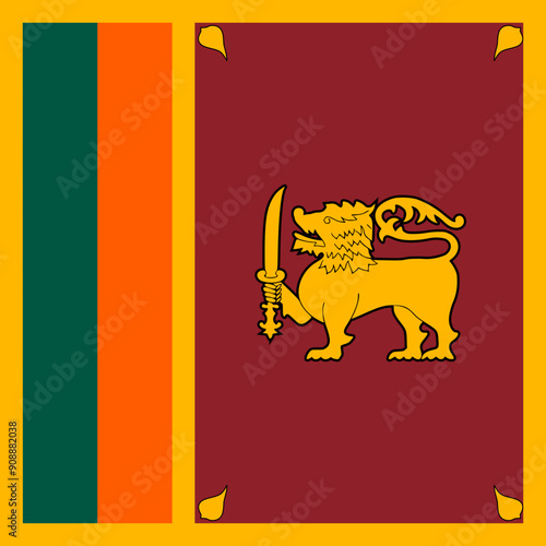 Sri Lanka flag, Sri Lankan flag