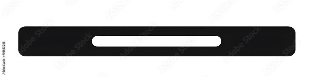 A simple, minimalistic horizontal bar icon in black on a white background. The design should be clean and straightforward with the line of the rectangular symbol clearly visible without any additional A simple, minimalistic horizontal bar icon in black on a white background. The design should be clean and straightforward with the line of the rectangular symbol clearly visible without any additional