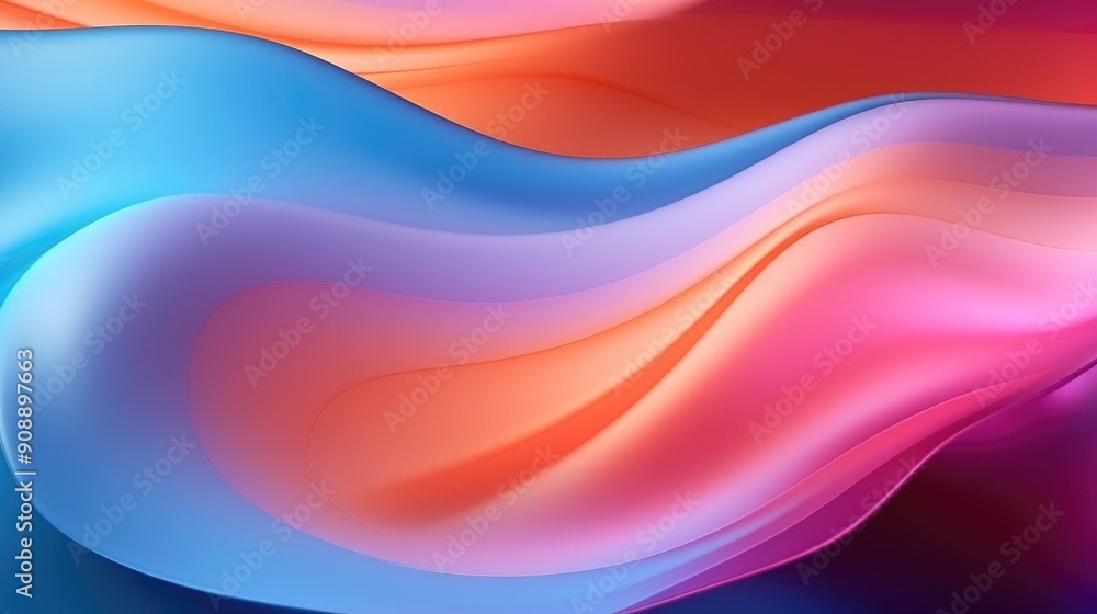 Gradient mesh background with fluid, flowing shapes Gradient mesh background with fluid, flowing shapes