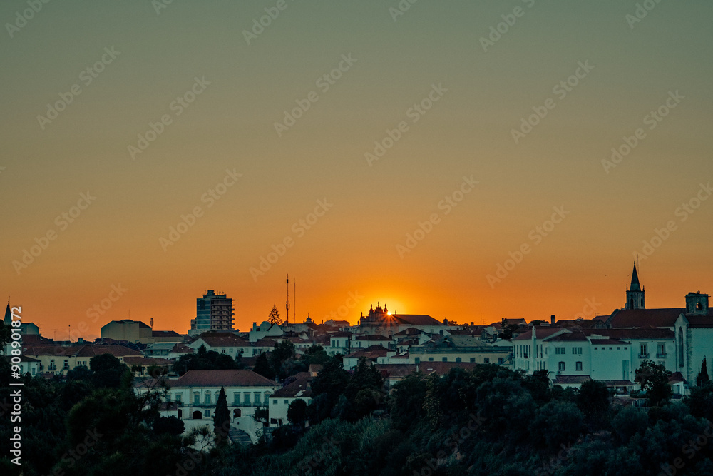 Naklejka premium Por do Sol Santarém Portugal