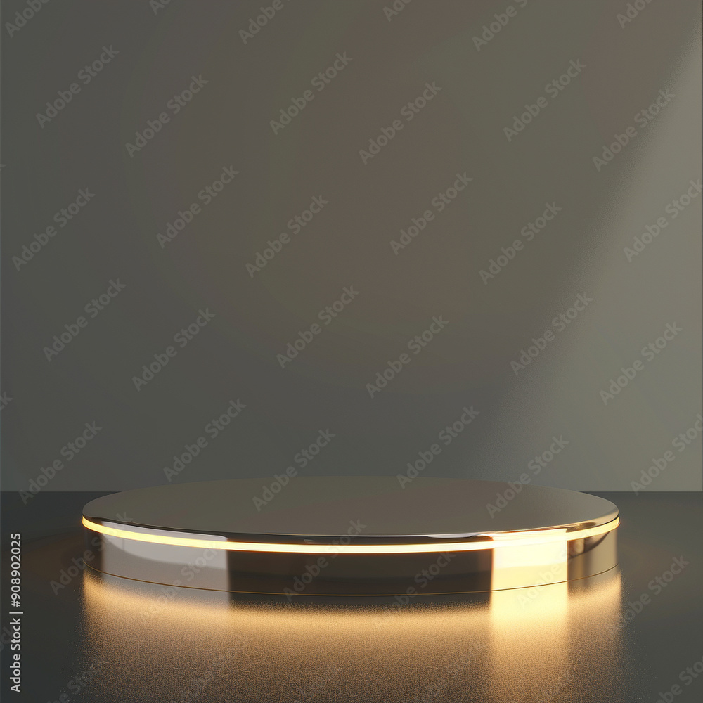 interior of a modern house with close up product display podium interior of a modern house with close up product display podium