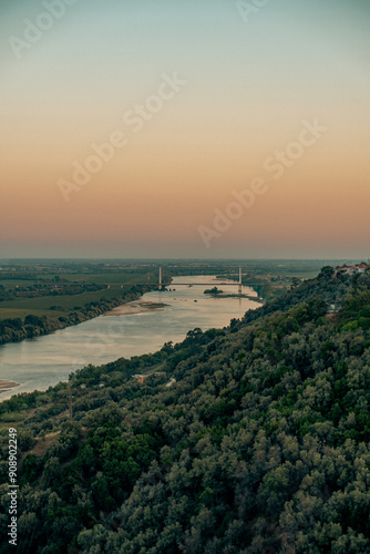 Rio Tejo em Santarém Portugal 