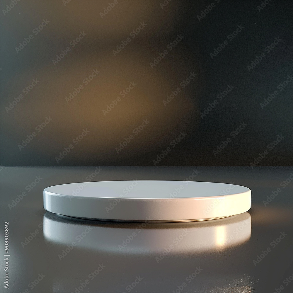 interior of a modern house with close up product display podium interior of a modern house with close up product display podium