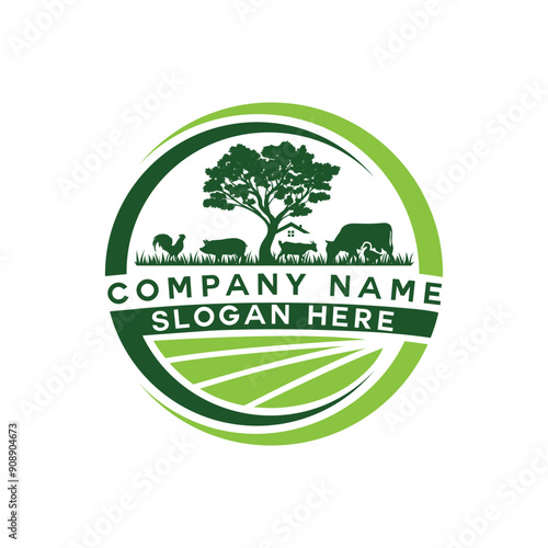 Farm Park Original Logo Design Vector Images