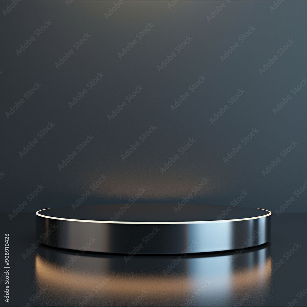 interior of a modern house with close up product display podium interior of a modern house with close up product display podium