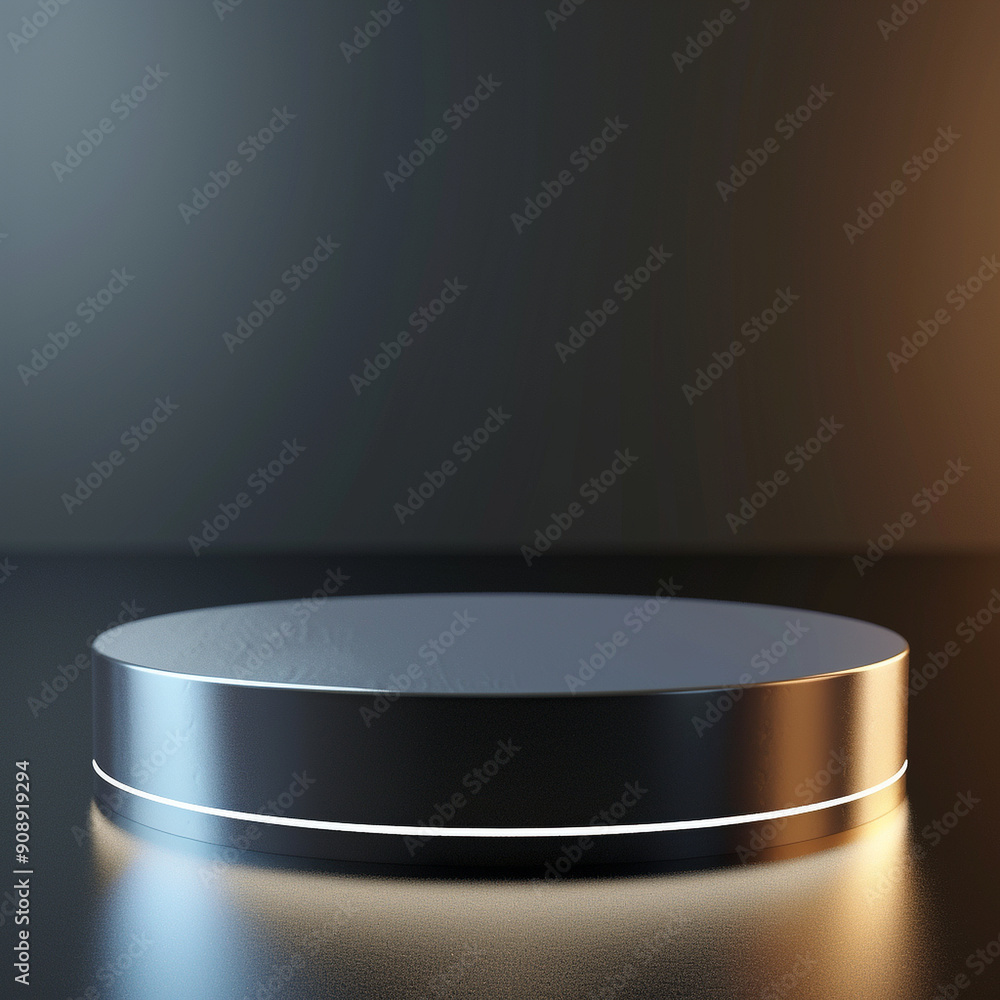 interior of a modern house with close up product display podium interior of a modern house with close up product display podium