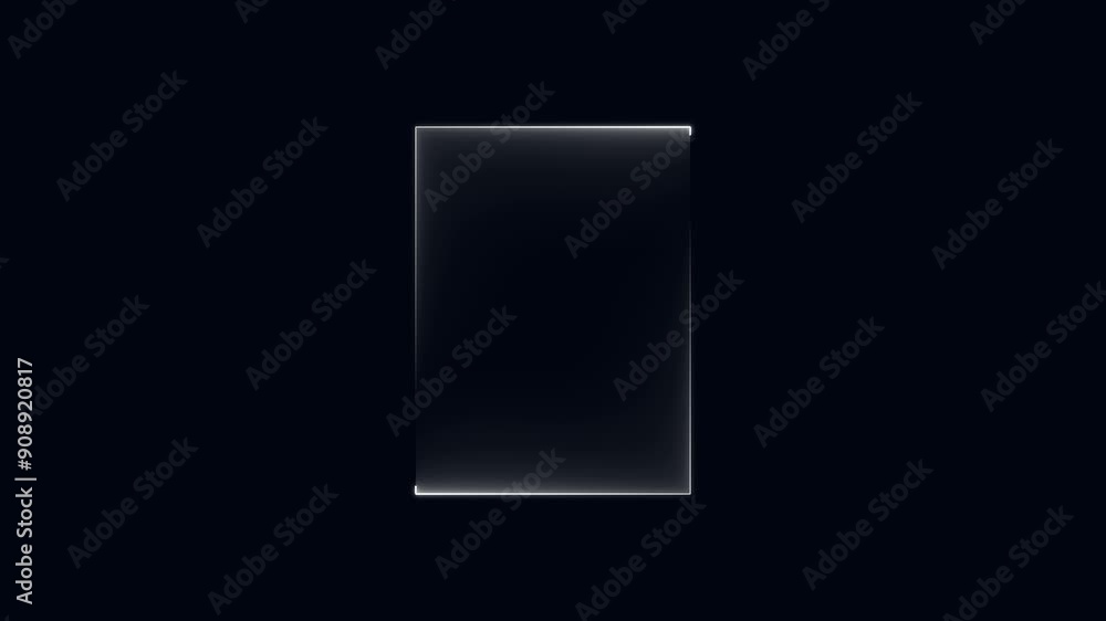 Light glowing neon shape animation in retro style. Light glowing neon shape animation in retro style.