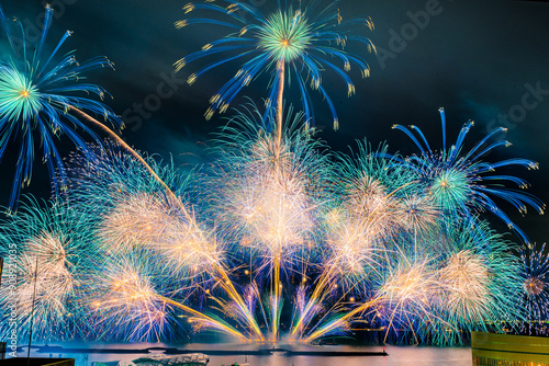 fireworks in the lake
