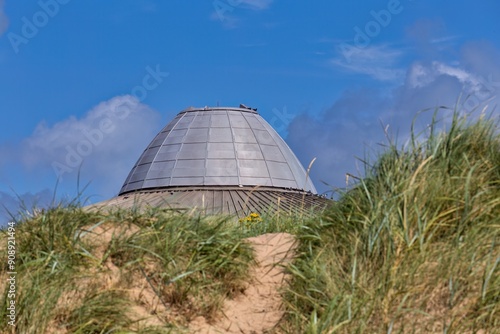 dome of the roof view from beach in Crosby, UK photo