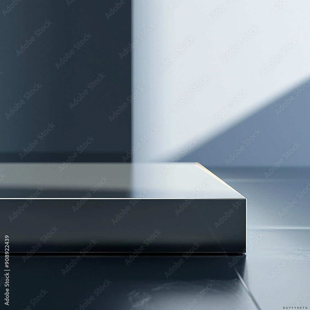 Obraz premium interior of a modern house with close up product display podium