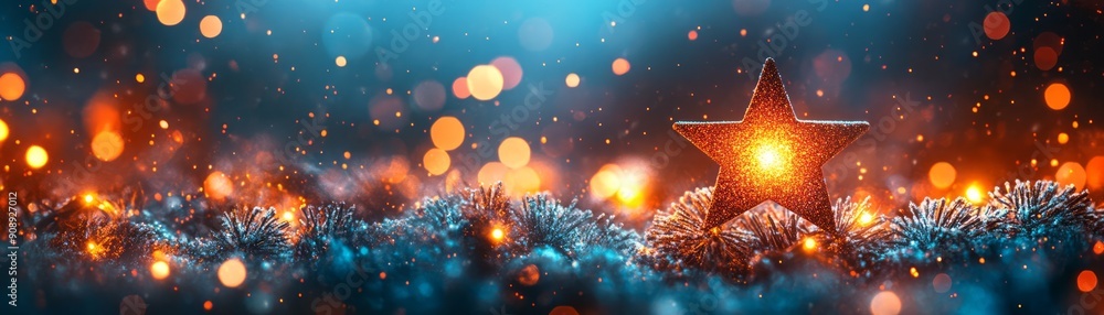 A vibrant holiday scene featuring sparkling lights, colorful bokeh, and festive decorations for a joyful atmosphere. A vibrant holiday scene featuring sparkling lights, colorful bokeh, and festive decorations for a joyful atmosphere.