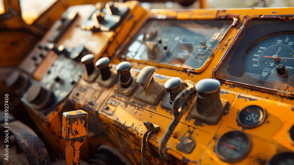 inside a construction machine inside a construction machine