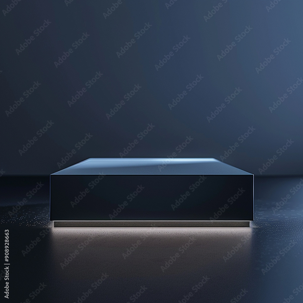 interior of a modern house with close up product display podium interior of a modern house with close up product display podium