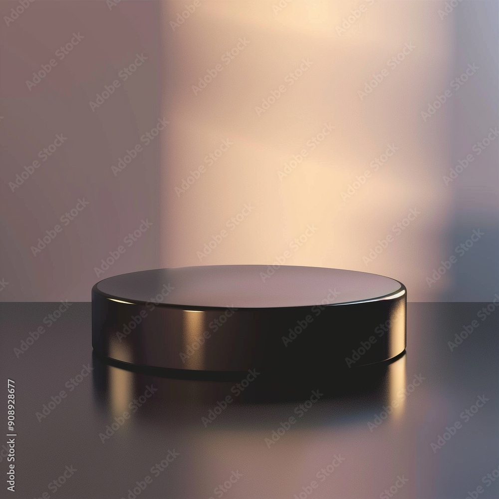 interior of a modern house with close up product display podium interior of a modern house with close up product display podium