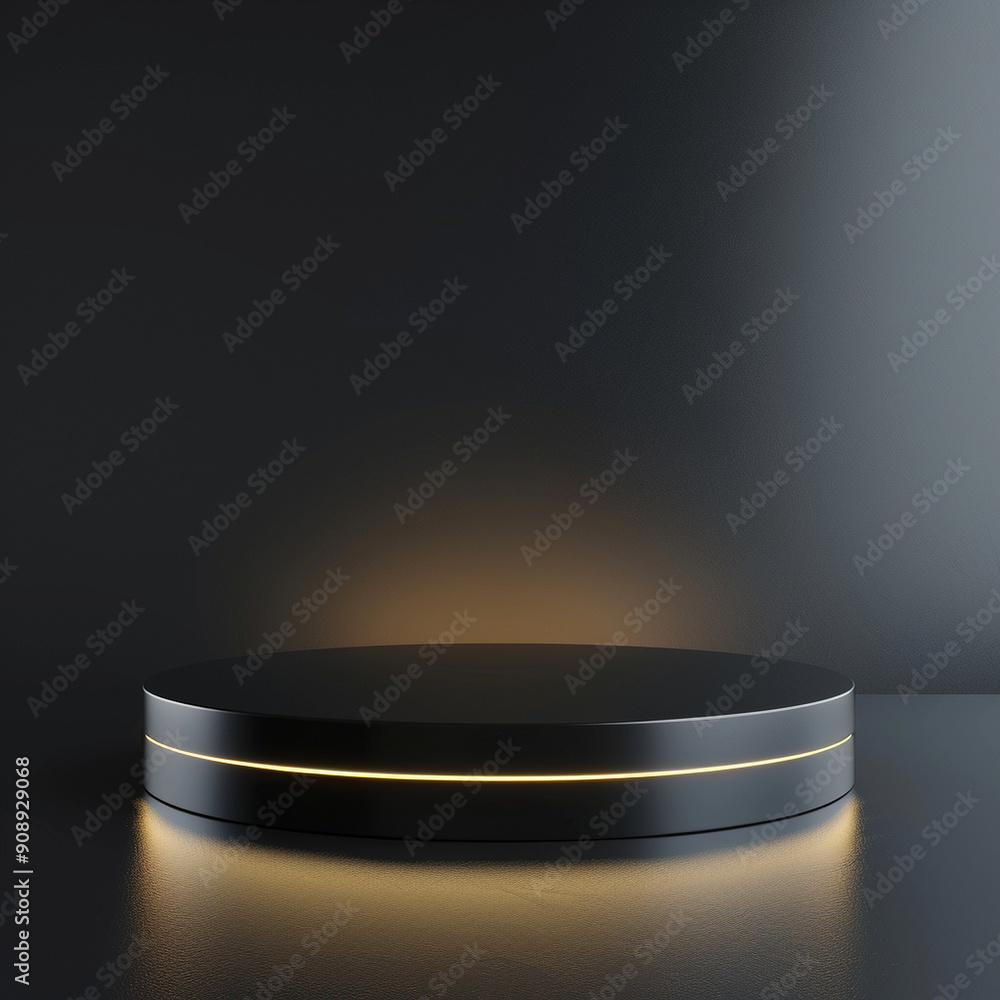 interior of a modern house with close up product display podium interior of a modern house with close up product display podium