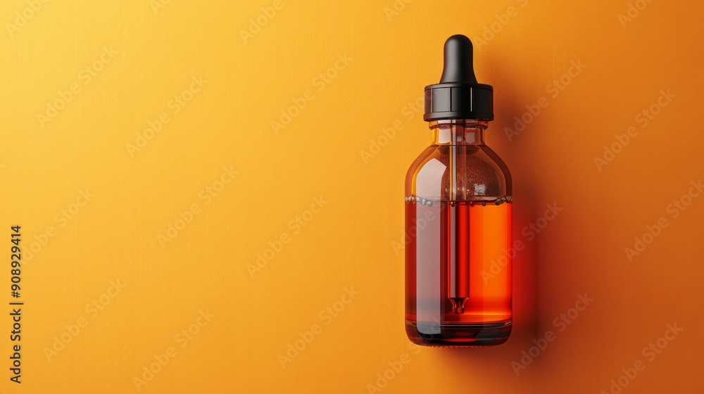 promotional banner with mockup bottle with empty label promotional banner with mockup bottle with empty label