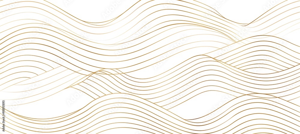 Vector pattern of light golden lines on a white background, an elegant and minimalistic design, a seamless texture, a simple and clean appearance, no shadows or highlights, no textures, an illustratio Vector pattern of light golden lines on a white background, an elegant and minimalistic design, a seamless texture, a simple and clean appearance, no shadows or highlights, no textures, an illustratio