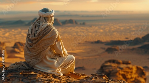 Desert Dweller Contemplating the Vastness