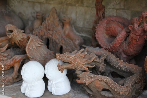 Sitiwinangun traditional earthenware handicrafts photo