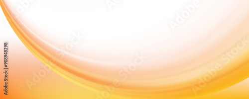 Abstract shapes on white and orange background