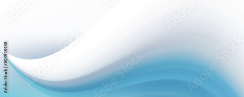 Blue curved abstract background vector