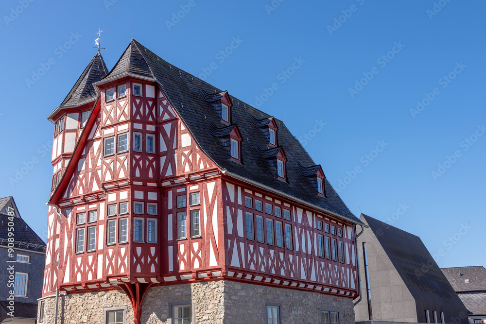 Die alte Vikarie, das Bischofshaus am Dompltz in Limburg an der Lahn, Hessen