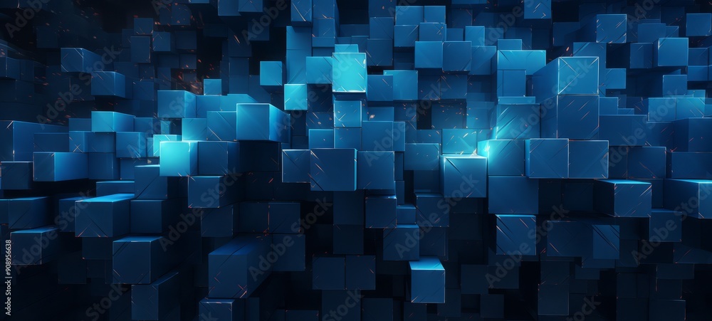 Blue Cubes Structure.
A visually striking image featuring a complex arrangement of blue cubes with sharp edges and varied lighting, creating a futuristic and geometric abstract background. Blue Cubes Structure.
A visually striking image featuring a complex arrangement of blue cubes with sharp edges and varied lighting, creating a futuristic and geometric abstract background.