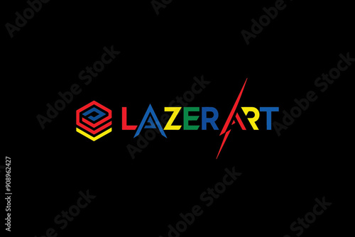 Lazer art logo created with the help of adobe illustrator 
