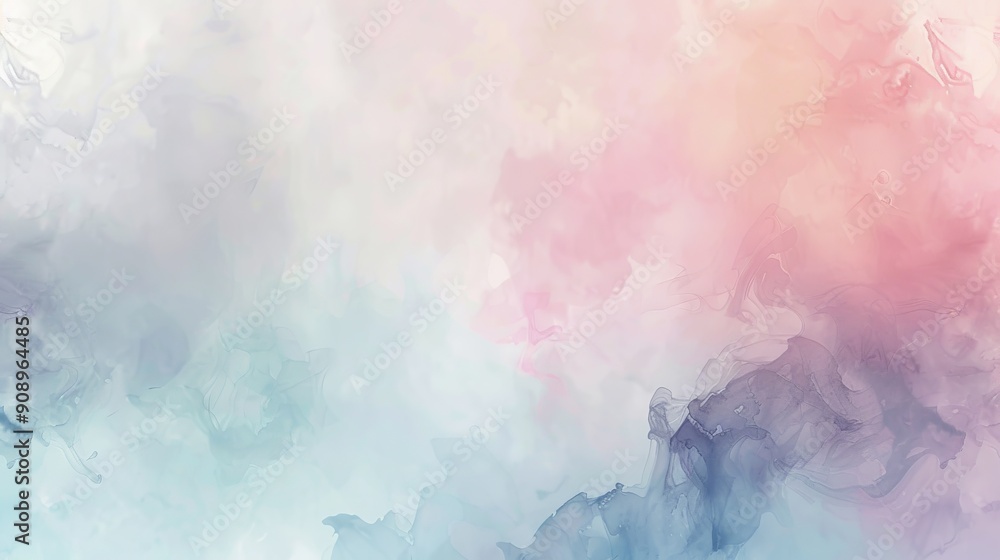 This image displays airy, watercolor clouds in soft pastel hues of pink and blue. It exudes a calm and light ambiance, invoking thoughts of peace and relaxation. This image displays airy, watercolor clouds in soft pastel hues of pink and blue. It exudes a calm and light ambiance, invoking thoughts of peace and relaxation.