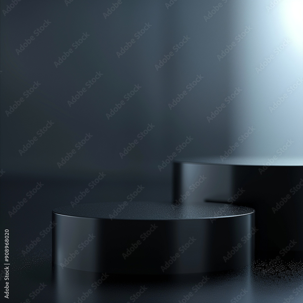 interior of a modern house with close up product display podium interior of a modern house with close up product display podium