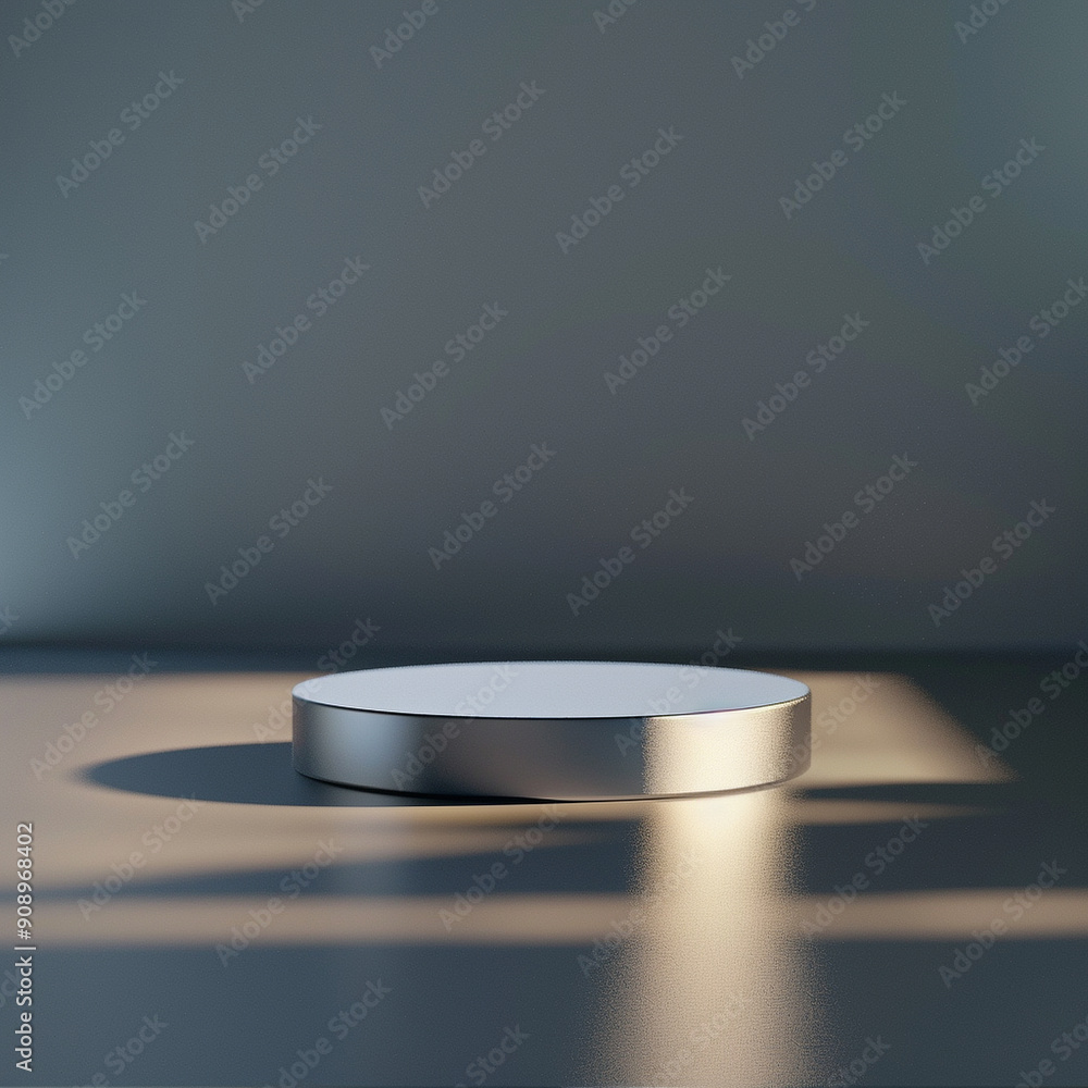 interior of a modern house with close up product display podium interior of a modern house with close up product display podium