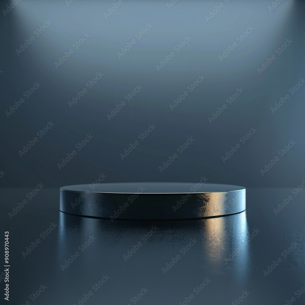 interior of a modern house with close up product display podium interior of a modern house with close up product display podium