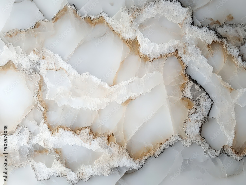 Stunning Abstract Design of Light Beige and White Marble With Elegant Veins Stunning Abstract Design of Light Beige and White Marble With Elegant Veins